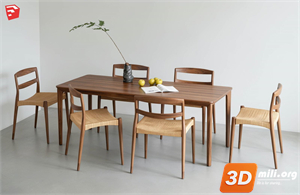 Dining Table Set Skp Files